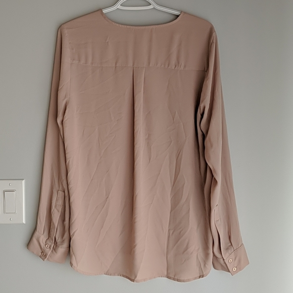 2/$20 Forever 21 long sleeve v neck blouse - Picture 2 of 4